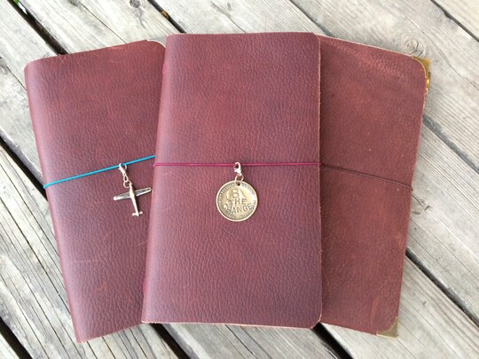 Make your own leather traveler's notebook